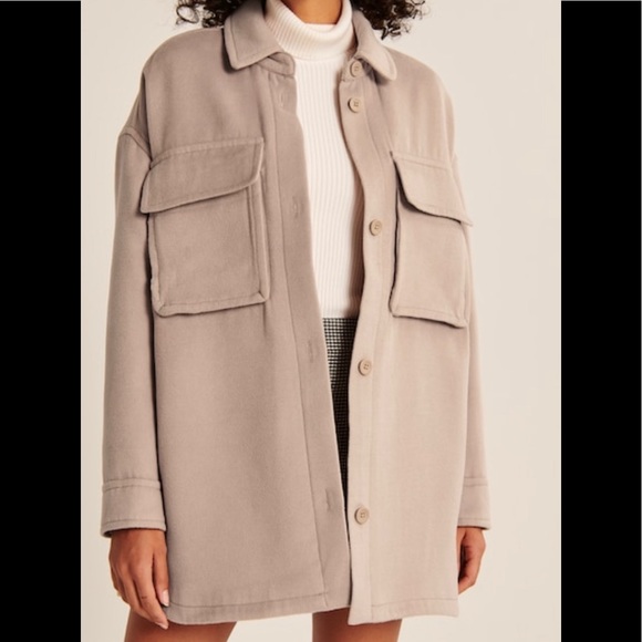 A&F Oversized Shirt Jacket - Picture 1 of 4